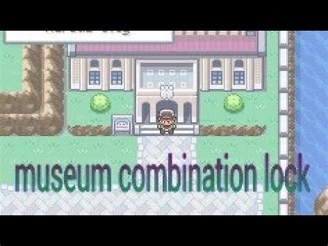 combination lock pokemon gaia|How to open the combination lock at the Aeros City museum at .